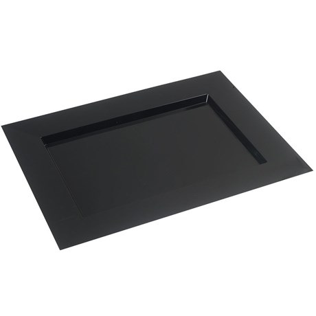 PLATEAU SOLIA DIAMANT NOIR 30 X 40 CM (VENDU PAR 25)