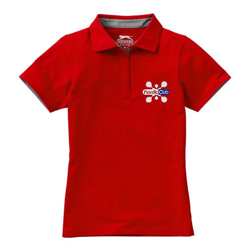 Polo femme Hacker 33097255 - col côte en tricot plat - maille piquée 100% coton - 220 g/m²_0