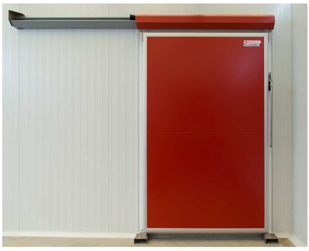 Porte de chambre froide coulissante - isotermica - en aluminium_0