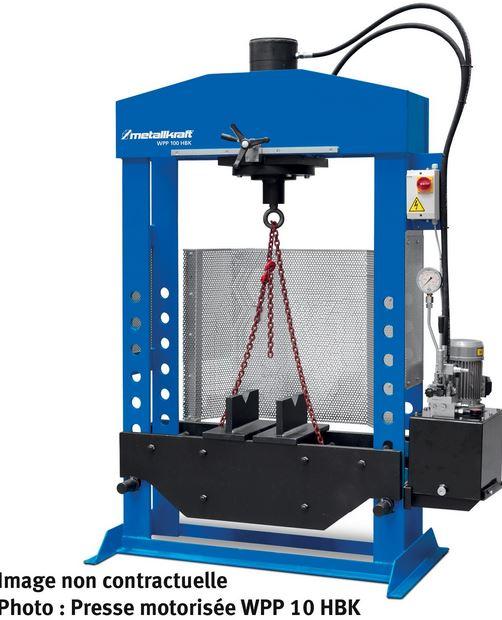 Presse motorisée hydraulique Metallkraft WPP 160 HBK - 4013160 - 160 tonnes, double action, haute précision_0