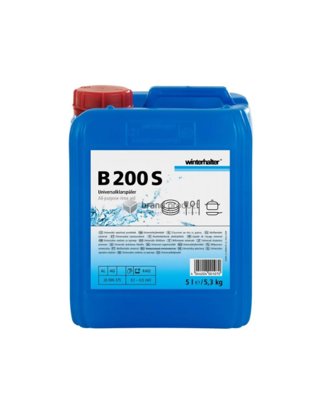 Produit de rinçage WINTERHALTER B200S - Référence 20000377/B200S - liquide hautement concentré pour lave-vaisselle - bidon de 10L_0