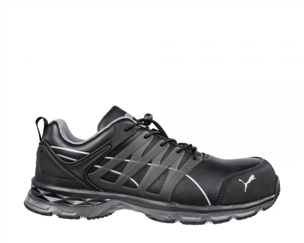 PUMA - Chaussures de sécurité S3 ESD Velocity 2.0 Low Black taille 48 - avec semelle IMPULSE.FOAM® et système de laçage rapide_0