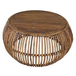 SIT Möbel Table basse | L 80 x l 80 x H 40 cm | naturel - marron multi-matériau 05329-04_0
