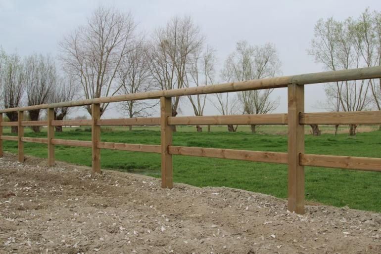 Square Safety - Clôture de carrière pour chevaux - De Sutter Naturally - Hauteur 0,75m - Pin traité en autoclave_0