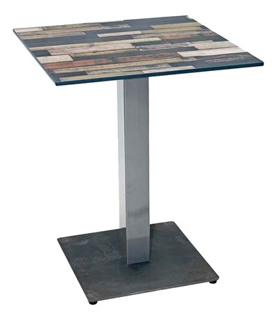 TABLE DE RESTAURANT AUSTRAL NEWCOMPACT VINTAGE 70 X 70 CM