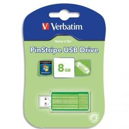 VERBATIM CLÉ USB PINSTRIPE 8GB VERTE