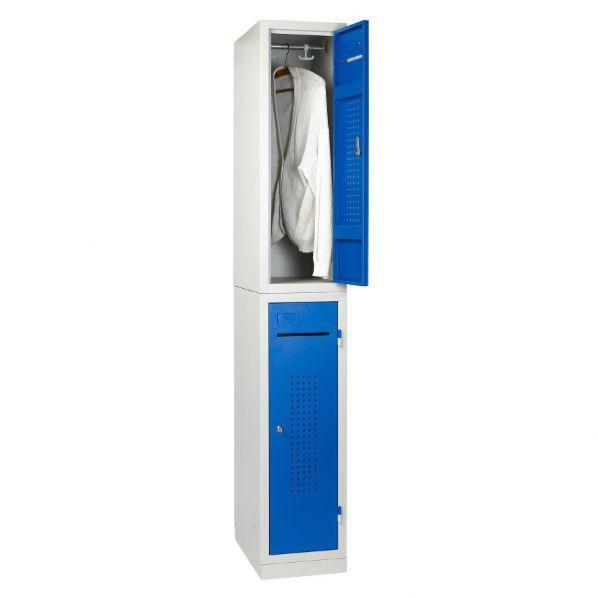 Vestiaire monobloc 1 case empilable - Largeur 400 mm - Marque Rolléco - Sécurisé et modulable_0