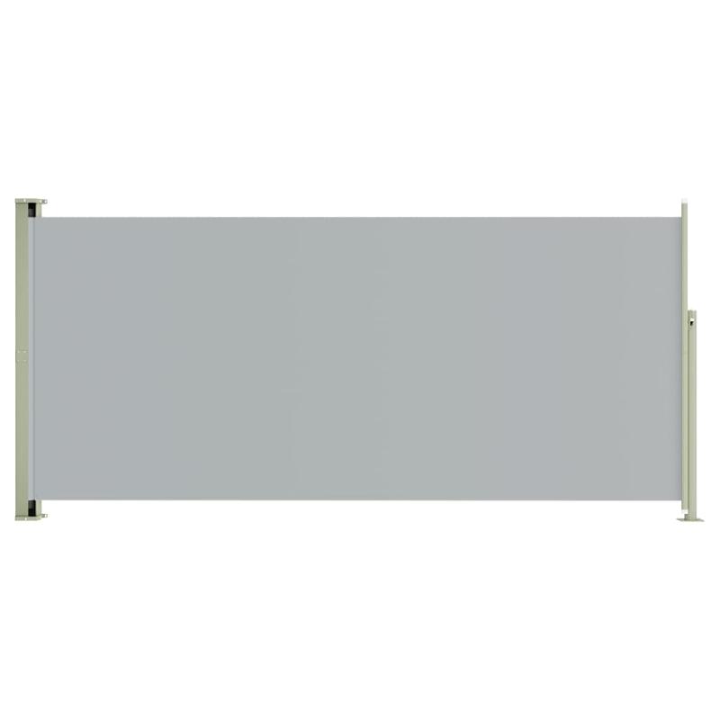 AUVENT PARAVENT STORE BRISE-VUE LATÉRAL RÉTRACTABLE DE PATIO JARDIN TERRASSE BALCON PROTECTION VISUELLE ÉCRAN 140 X 300 CM GRIS 02_0007243_0