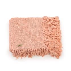 Bazar Bizar - S'il Vous Plaid - Rose Saumon - rose textile INIE002Pi_0