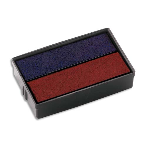 BLISTER 2 RECHARGES E/10/2 POUR APPAREILS S160/S160L. BICOLORE BLEU ET ROUGE - LOT DE 2