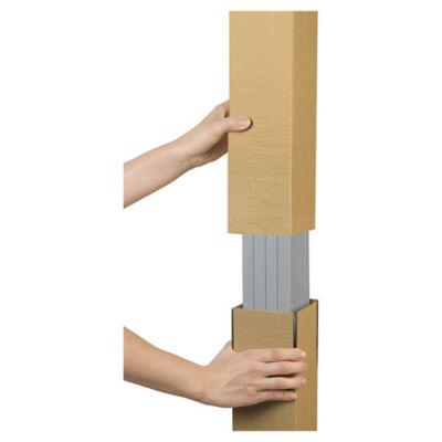 Caisse carton longue télescopique simple cannelure 100/130x10x10 cm, lot de 15_0