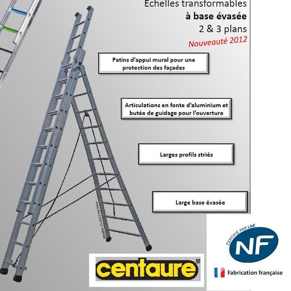 CENTAURE  ECHELLE TRANSFORMABLE 3 PLANS 3 X 12 8,10M - PRT3