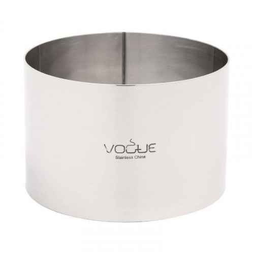 CERCLE À MOUSSE EN INOX PROFESSIONNEL VOGUE - 90 X 60 MM