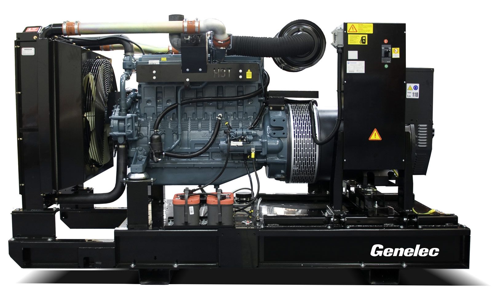 GDW-460 T5 - Groupe électrogène industriel 460 kVA sur châssis - Genelec - Moteur Doosan et alternateur Stamford_0