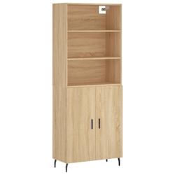 Helloshop26 - Buffet bahut commode armoire meuble de rangement organisateur cuisine salle de séjour salon haut sonoma 69,5 x 34 x 02_0034130 - 300021_0