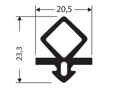 Joint caoutchouc pour chambre froide jcr-030_0