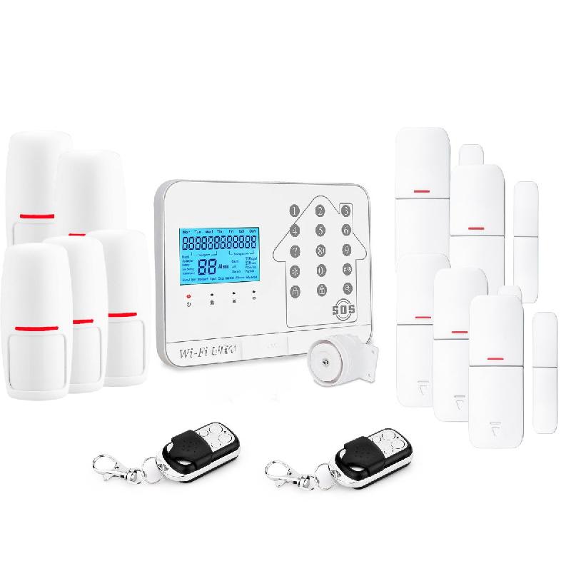 Kit Alarme maison connectée sans fil WIFI Box internet et GSM Futura blanche Smart Life- Lifebox - KIT5_0