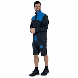 Lafont - Bermuda de travail WHEEL Gris Foncé / Bleu Azur Taille 3XL - XXXL gris 3609705714525_0