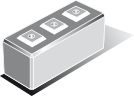Module 1 - Bloc béton empilable type Lego - Dalimex - Dimensions 180x60x60 cm - 1450 kg_0