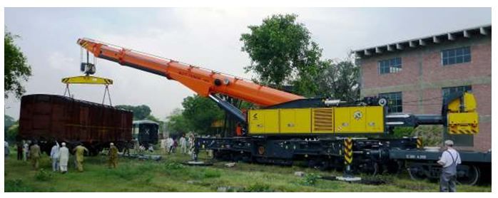 Multi tasker 1600 grue ferroviaire - kirow - 160 t_0