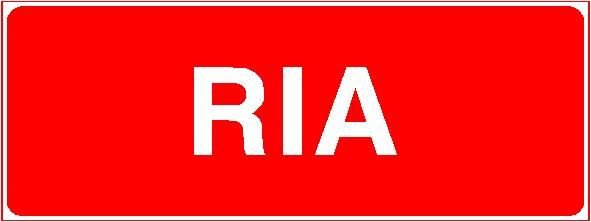Panneau de signalisation - RIA - fabrication sur-mesure en vinyl adhésif ou PVC 1 mm_0