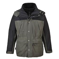 Portwest - Parka de travail respirante 3 en 1 ORKNEY Gris Taille M - M gris textile 5036108043040_0