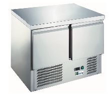 Saladette inox positive 240L ou 368L - Intérieur/extérieur en acier inox - Thermostat digital - Froid statique avec ventilateur_0