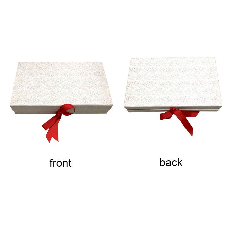 Boîte cadeau en carton pliable - Surface douce magnétique - Papier d'art imprimé - Zeal-x - 38.4*24*7 cm_0
