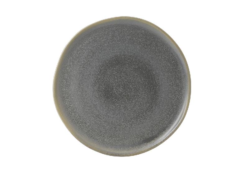 ASSIETTE COUPE PLATE ROND GRIS PORCELAINE Ø 32 CM EVO DUDSON