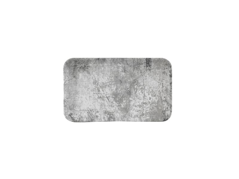 ASSIETTE COUPE PLATE RECTANGULAIRE GRIS PORCELAINE 27X16 CM URBAN DUDSON