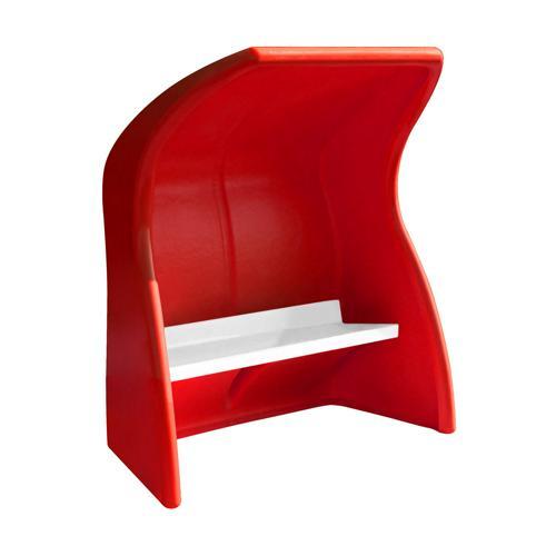 ABRI DE TOUCHE MONOBLOC ROUGE - ASSISE BANC