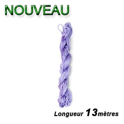 CORDON COTON VIOLET CLAIR