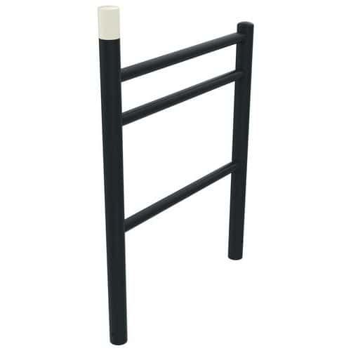 BARRIÈRE LIZEL PMR 1 M TÊTE BOMBÉE MÉTAL GRIS 7016 - BUTON DESIGN