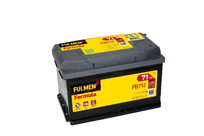 Batterie de voiture Fulmen Formula FB712 - 12V 71Ah 670A - Haute performance et durée de vie prolongée_0