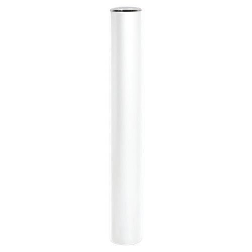 BORNE ANTI-BÉLIER Ø 16 CM COUVERCLE INOX ZINC BLANC 9010 - PROCITY