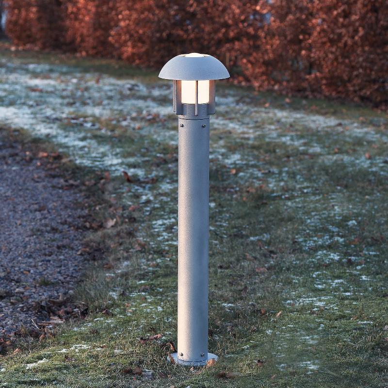 KONSTSMIDE BORNE LUMINEUSE HEIMDAL EN ALUMINIUM, GRIS ARGENTÉ