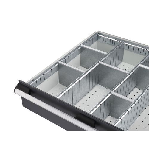 BOTT 1 LOT DE SÉPARATEURS POUR ARMOIRE À TIROIRS BOTT SL-107 - HAUTEUR 5 CM