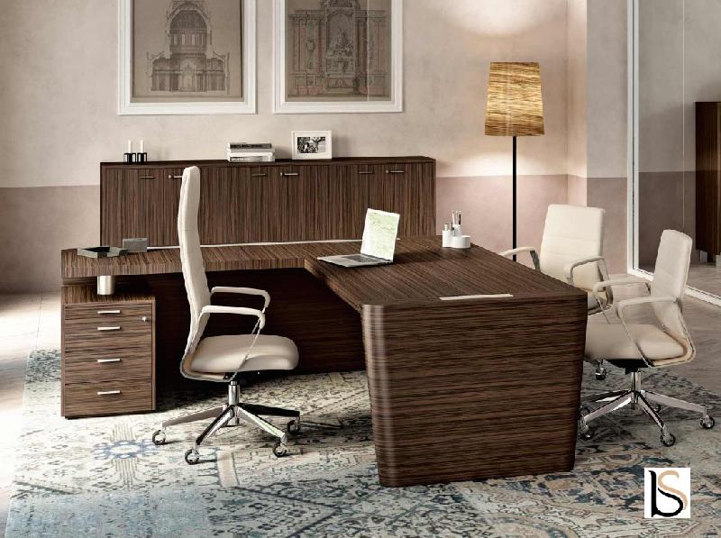 Bureau d'angle X10- Officity - Gauche, Oui, Ébène, 190 x 220 cm_0