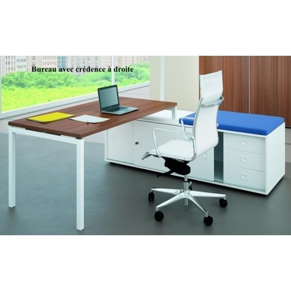 Bureau Idea 01 avec meuble de rangement - Quadrifoglio - 184, Hêtre, Droite_0