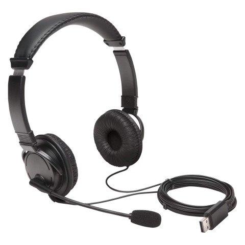 CASQUE MICRO FILAIRE USB-A KENSINGTON POUR ORDINATEUR