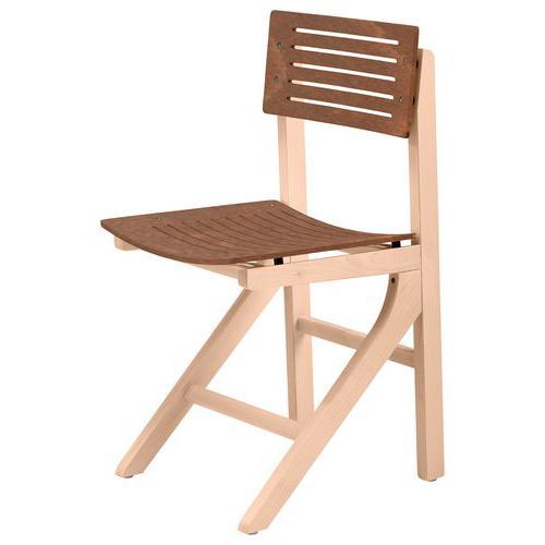 CHAISE EOLE AST - HÊTRE CAFÉ - STRUCTURE HÊTRE BOULEAU - SUNSET CREATION