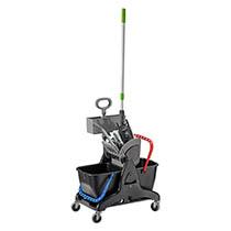 CHARIOT DE MÉNAGE TRISTAR 2 SEAUX DE 15 LITRES