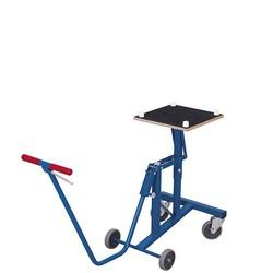 Chariot porte table - capacité 100 kg - acier mécano-soudé - roues anti-trace_0