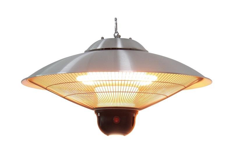Chauffage de terrasse 2,1kW ARGENT avec lumière intégrée - VELTRON - UFO_0