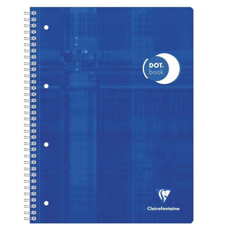 Clairefontaine Lot de 5 Cahier Metric Dot Book A4+ 225x297, 160p./80 feuilles perforées 90 g/m² reliure intégrale, dot grid - 3329680082531_0