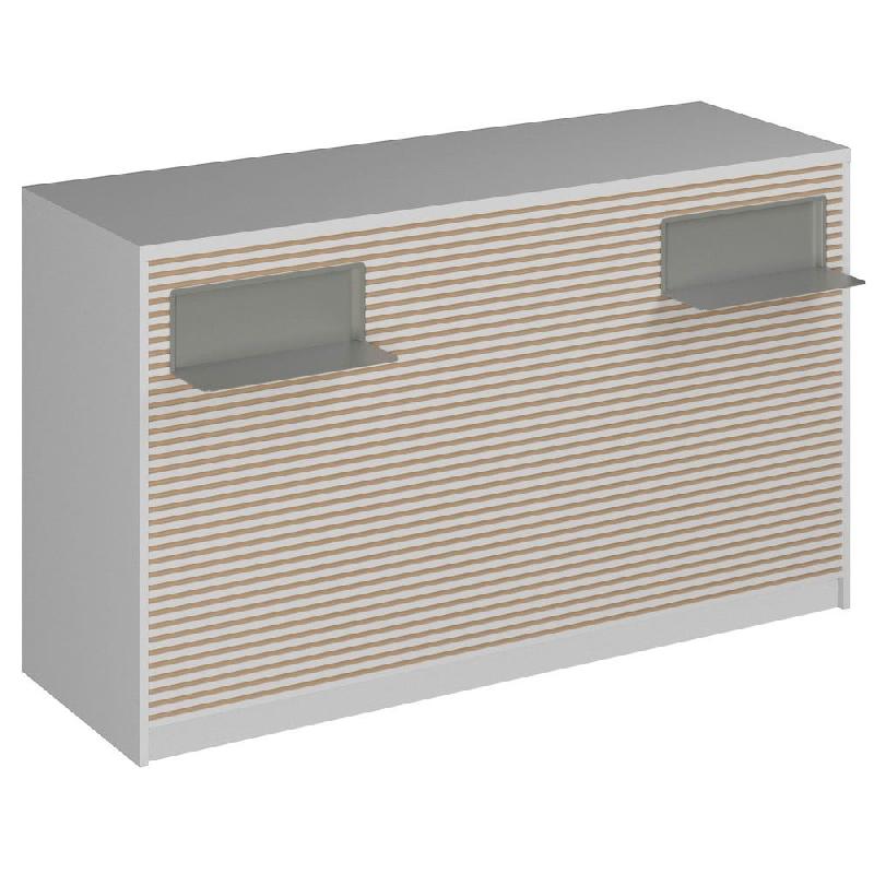 Comptoir Vertigo H T01 dble nat. L170cm - 3 tab.Coulis. 6tab.Amovib - blanc_0