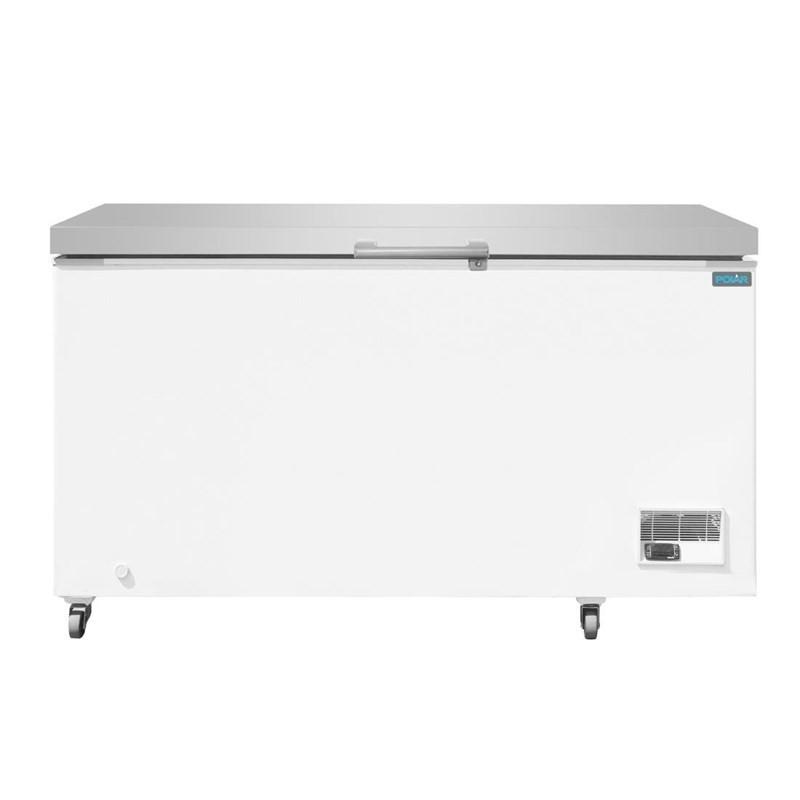 Congélateur coffre avec couvercle inox Série G 378L GP897 Polar_0