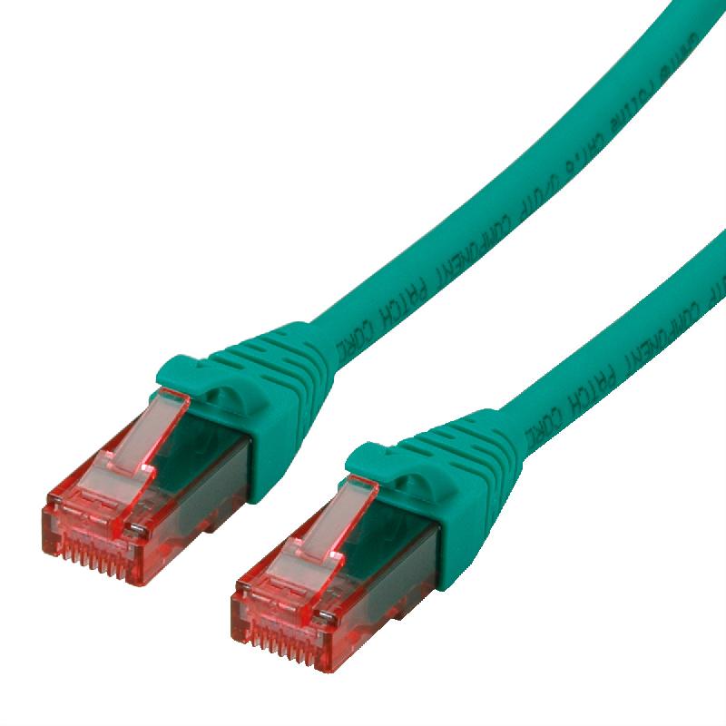 Cordon ROLINE UTP Cat.6, LSOH, Component Level, vert, 1 m_0