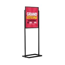 Edimeta Porte-affiches / Porte-messages de sol Info-Displays® NOIR - Format B2 - noir 214810NR_0