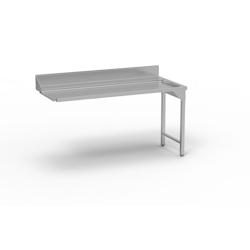 ERATOS Table Entree/Sortie Accroche Droite Aisi-304 18/10 - Sans Etagere - 1600X750X850 MES-160D - MES-160D_0